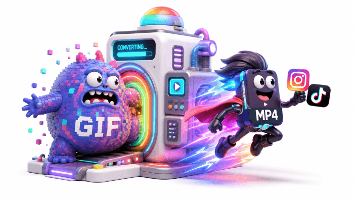 Convert GIF to MP4 in Seconds—Fast, Lossless & Social-Ready