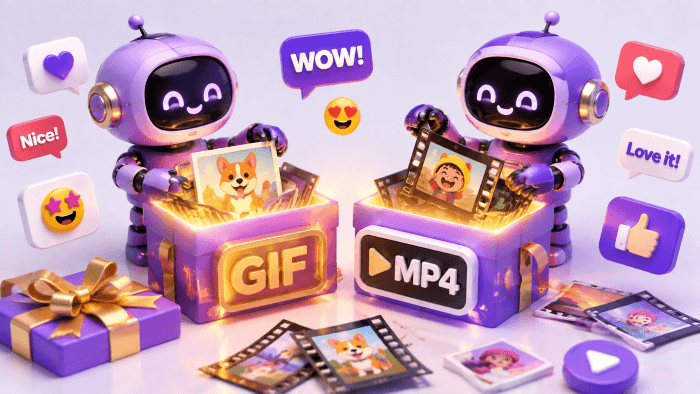 Export as GIF or MP4 for Any Platform