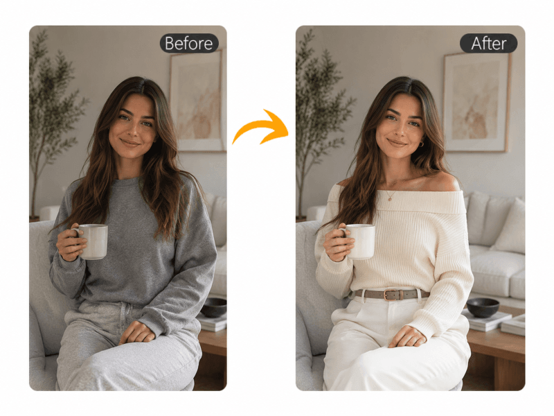 AI Clothes Changer for Social Media Photos