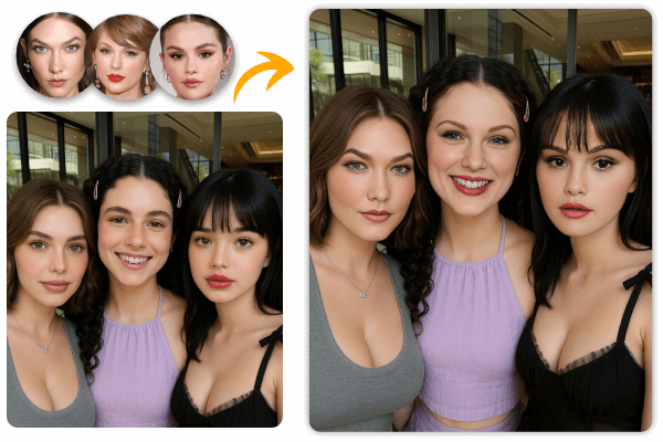 Celebrity Face Swap: Transform Into Stars with Friends