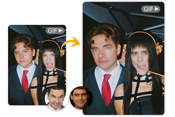 Free Online Multiple Face Swap for GIFs